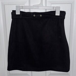 Suede Mini Skirt